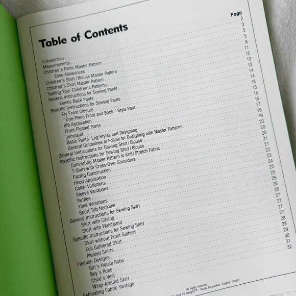 VINTAGE SURE-FIT DESIGNS CHILDREN'S KIT 1983 Master Pattern - Picture 5 of 7